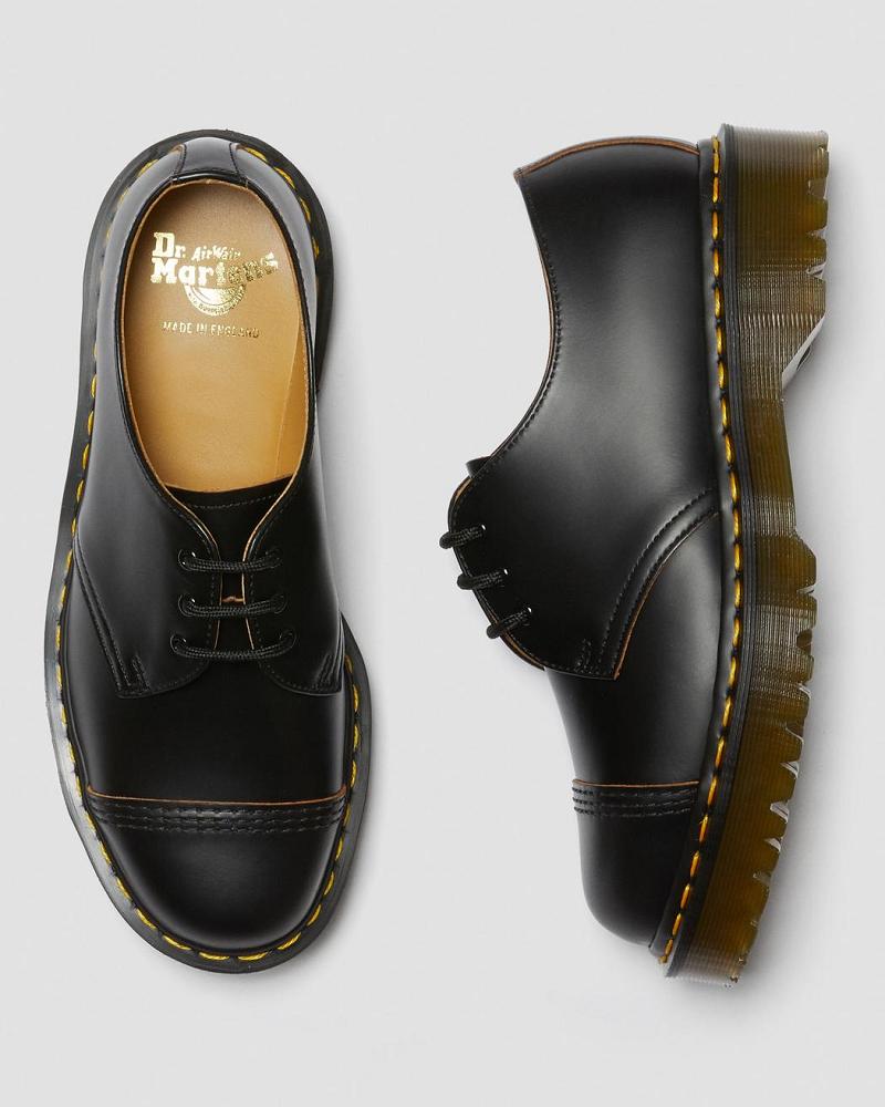 Zapatos Oxford Dr Martens 1461 Bex Made in England Puntera Cap Hombre Negros | MX 230JPQ